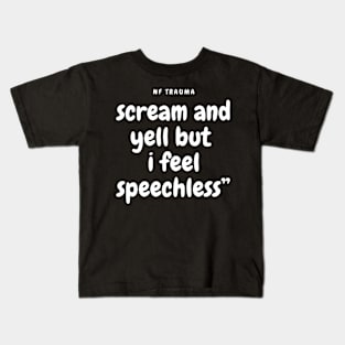 NF Trauma Lyrics Quote Kids T-Shirt